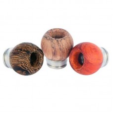 STAINLESS STEEL & WOOD BOWL DESIGN WIDE BORE DRIP TIPS